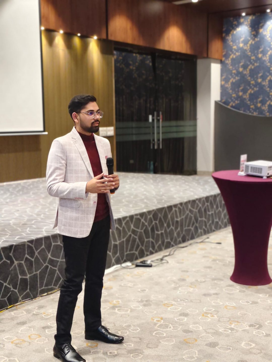 Anish Bansal speaking at a training