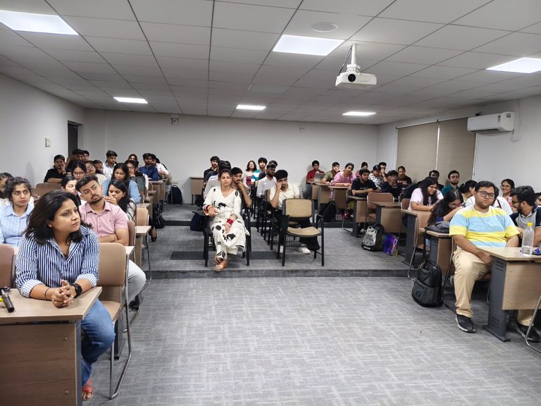 Participants during an AI training